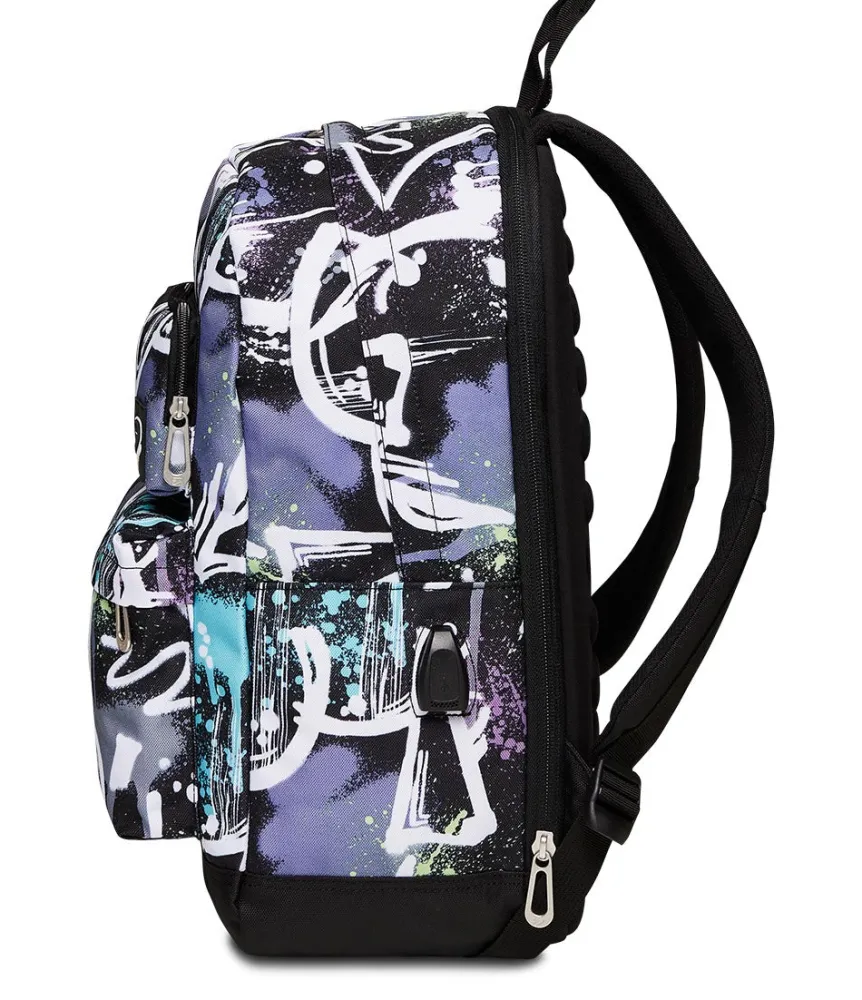 Best Sale Seven ® The Double Pro Pockets Expandable Backpack With Powerbank