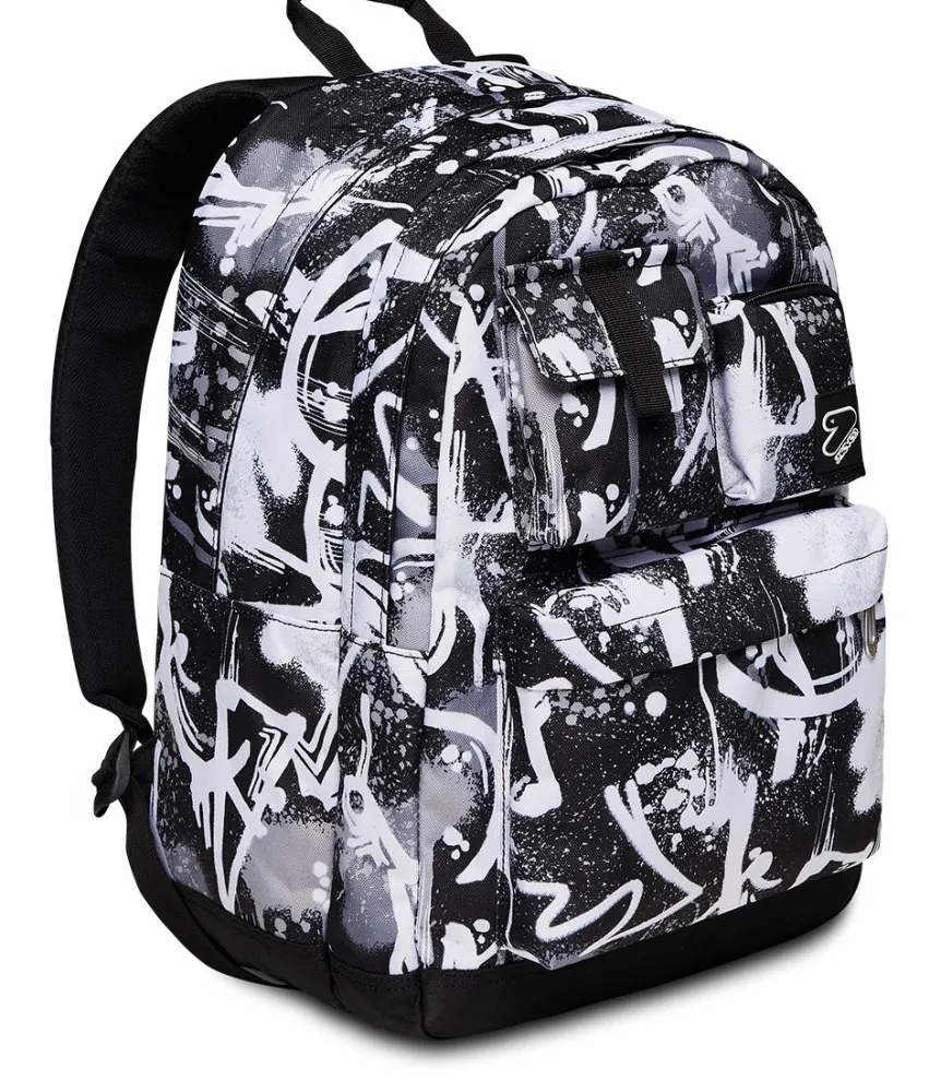 Best Seven ® The Double Pro Xxl Pockets Backpack With Wireless Earphones