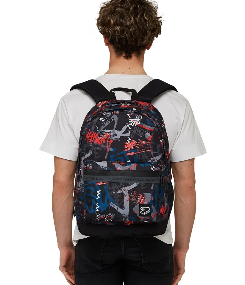 Outlet Seven ® The Double Pro Xxl Backpack With Wireless Earphones