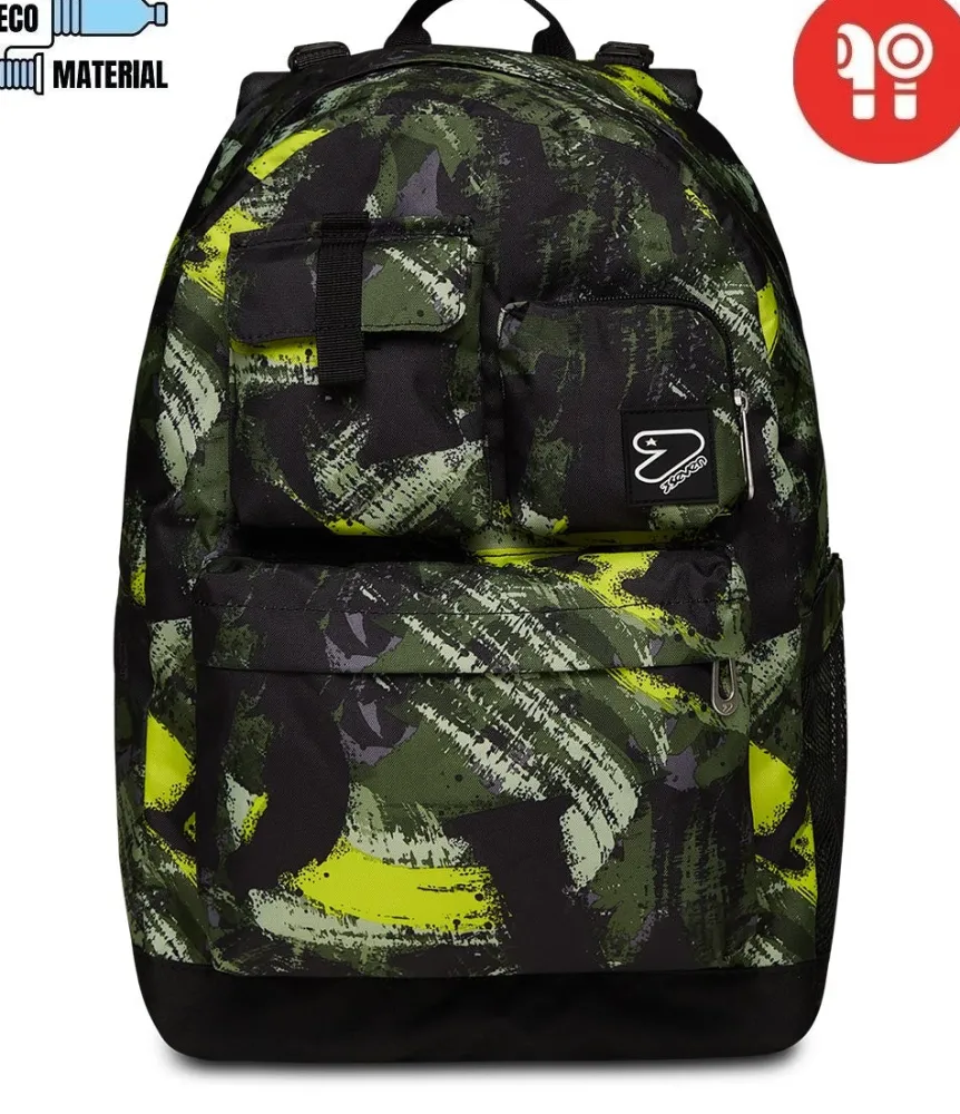 Store Seven ® The Double Reversible Pockets Backpack With Wireless Earphones