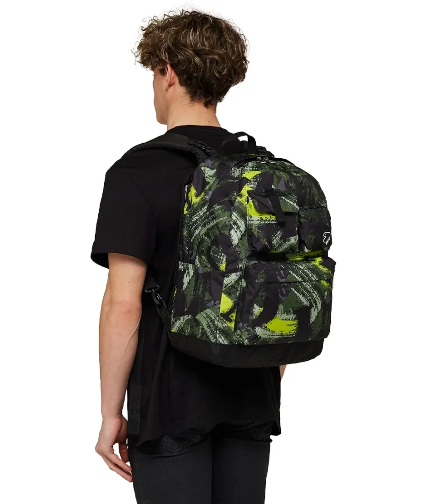 Store Seven ® The Double Reversible Pockets Backpack With Wireless Earphones