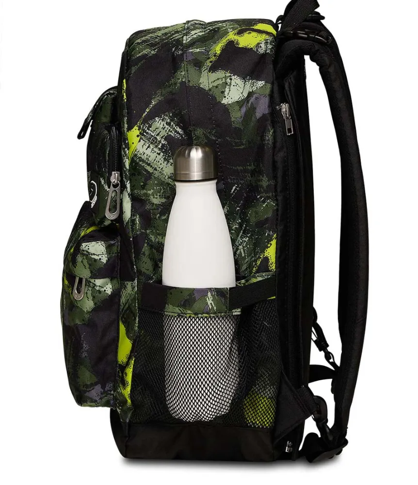 Store Seven ® The Double Reversible Pockets Backpack With Wireless Earphones