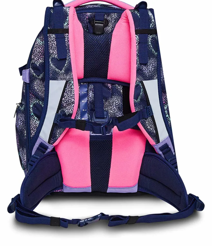 Outlet Seven ® Updown Twice School Backpack - Shading Heart