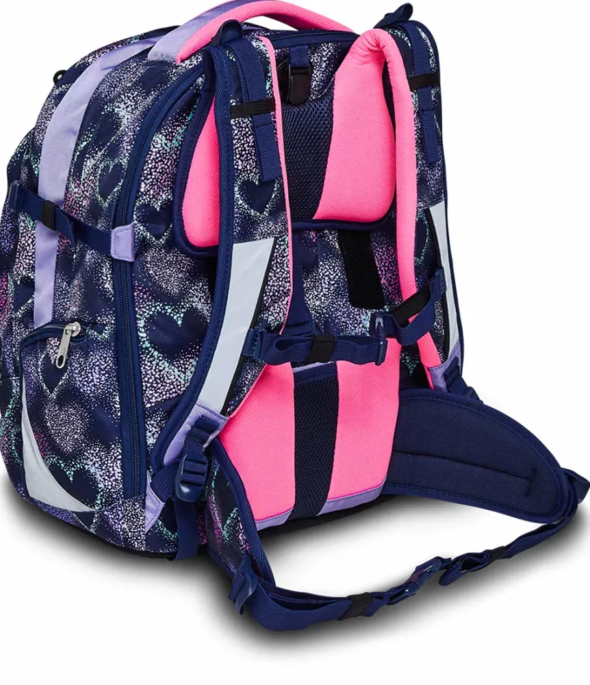 Outlet Seven ® Updown Twice School Backpack - Shading Heart