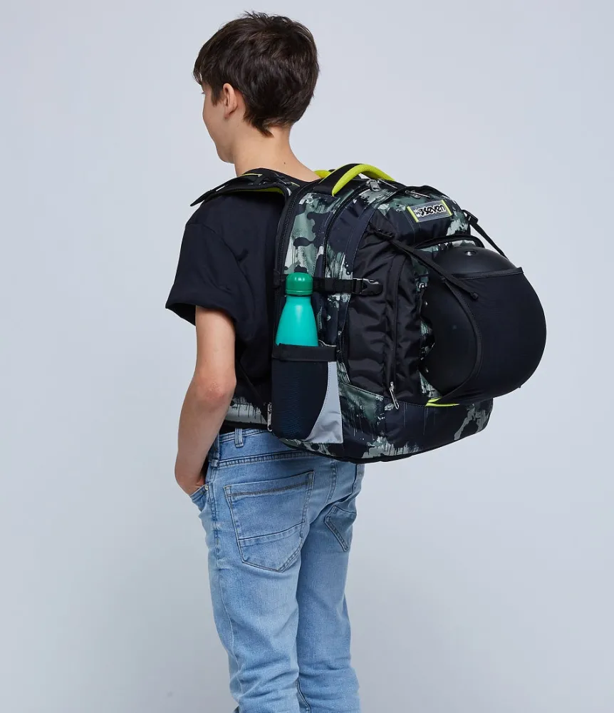 Online Seven ® Updown Twice School Backpack - Greenish Wild