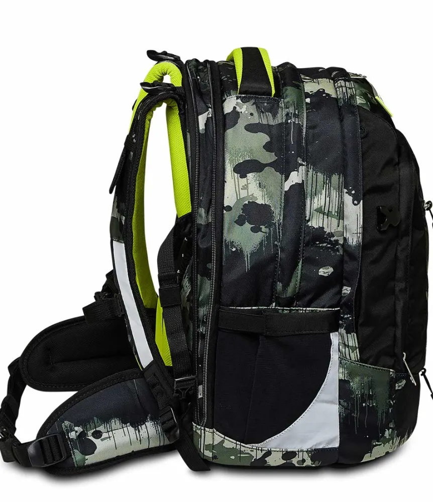 Online Seven ® Updown Twice School Backpack - Greenish Wild
