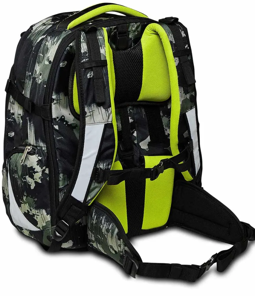 Online Seven ® Updown Twice School Backpack - Greenish Wild