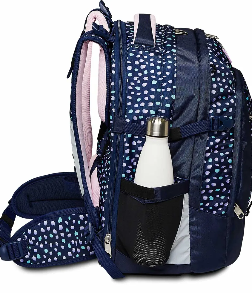 Store Seven ® Updown Twice School Backpack - Charming Patch