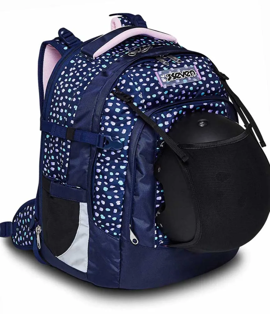 Store Seven ® Updown Twice School Backpack - Charming Patch